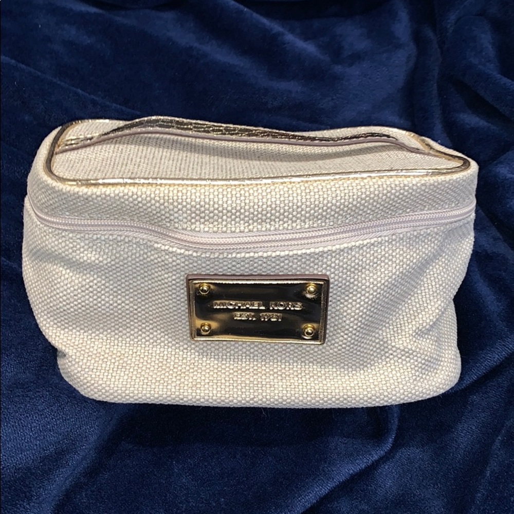Gold Michael Kors Makeup bag